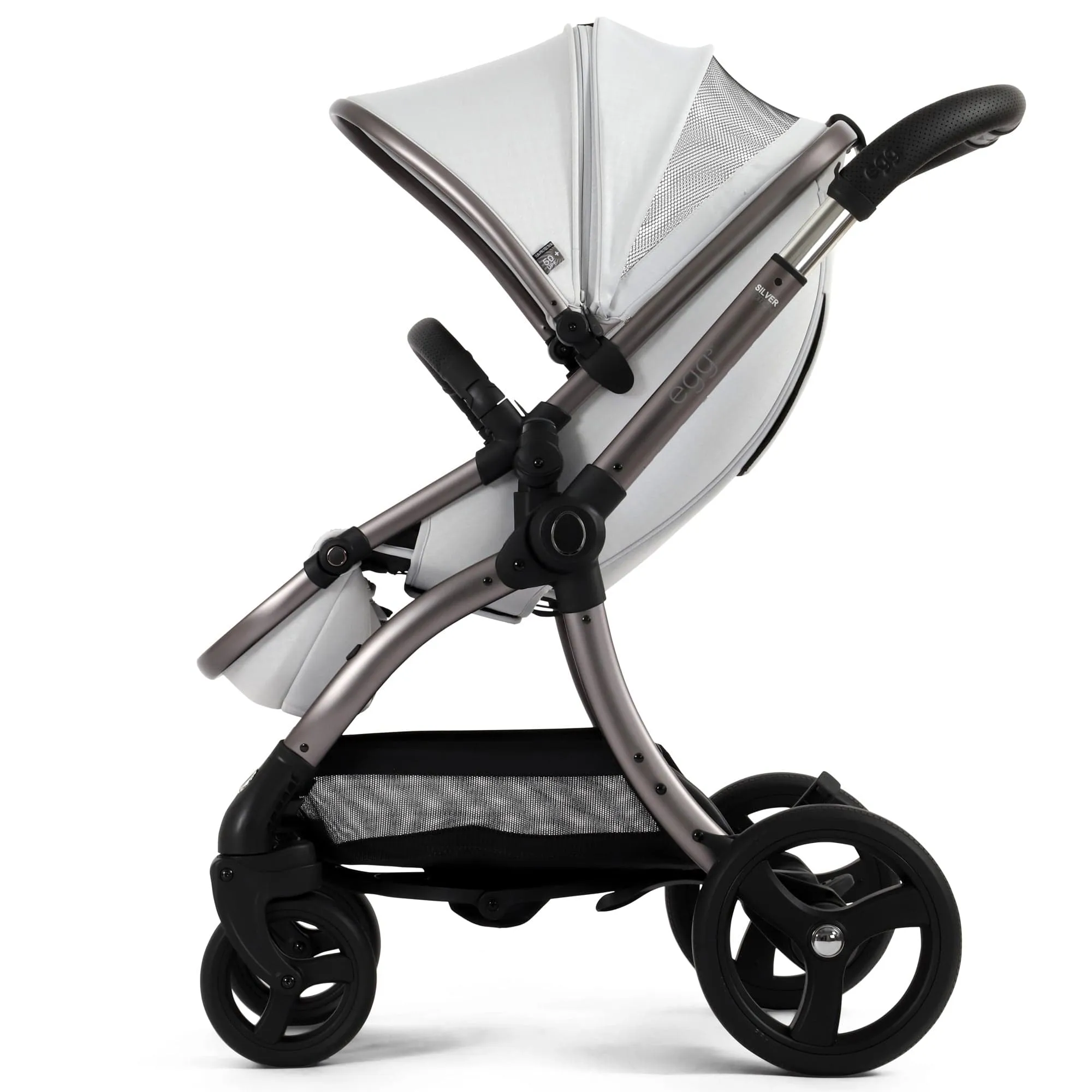 egg3 Pram Bundle - Houndstooth Silver