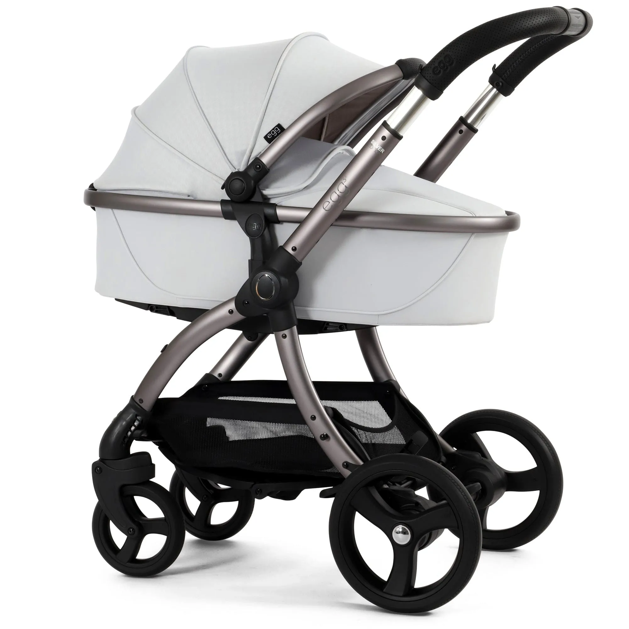 egg3 Pram Bundle - Houndstooth Silver