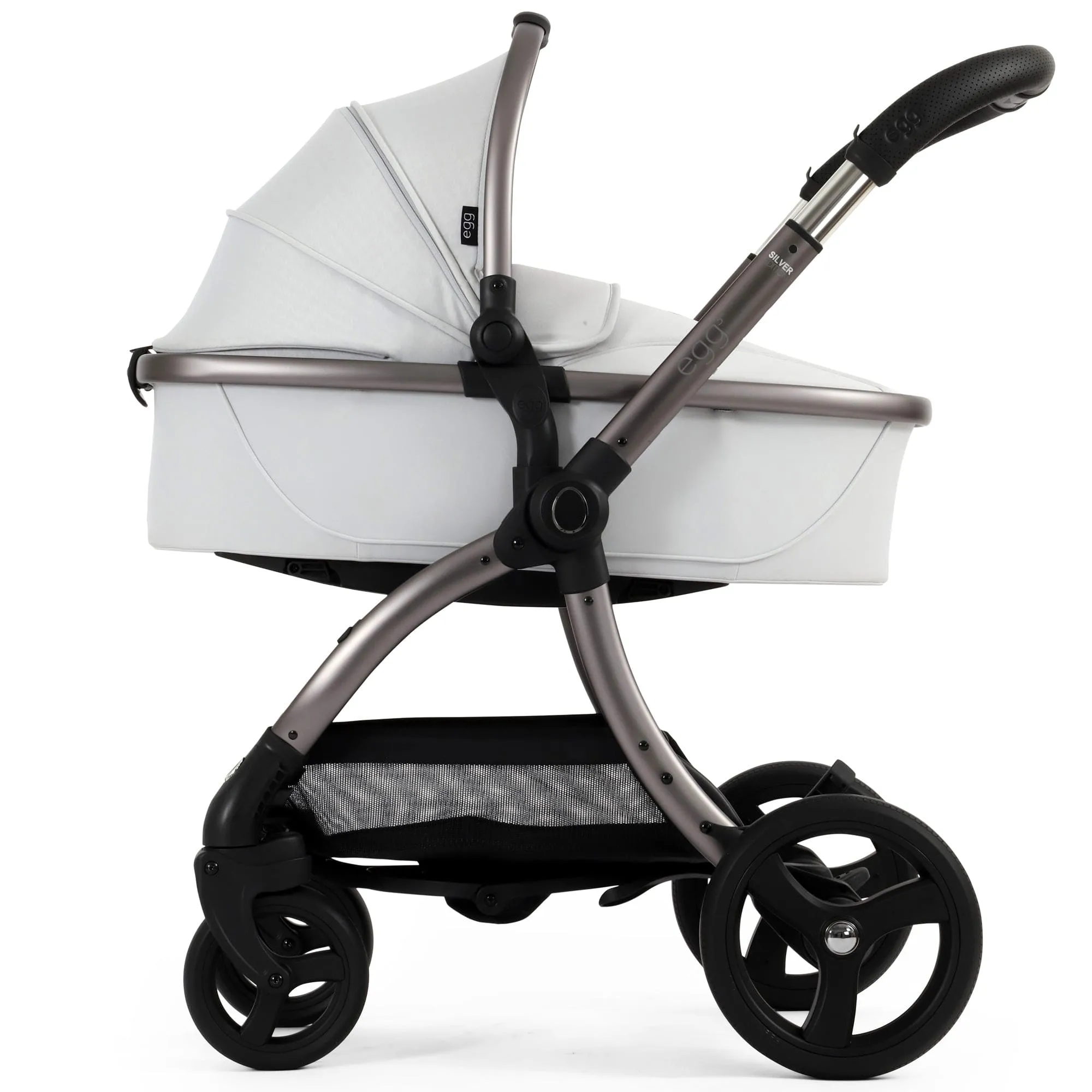 egg3 Pram Bundle - Houndstooth Silver