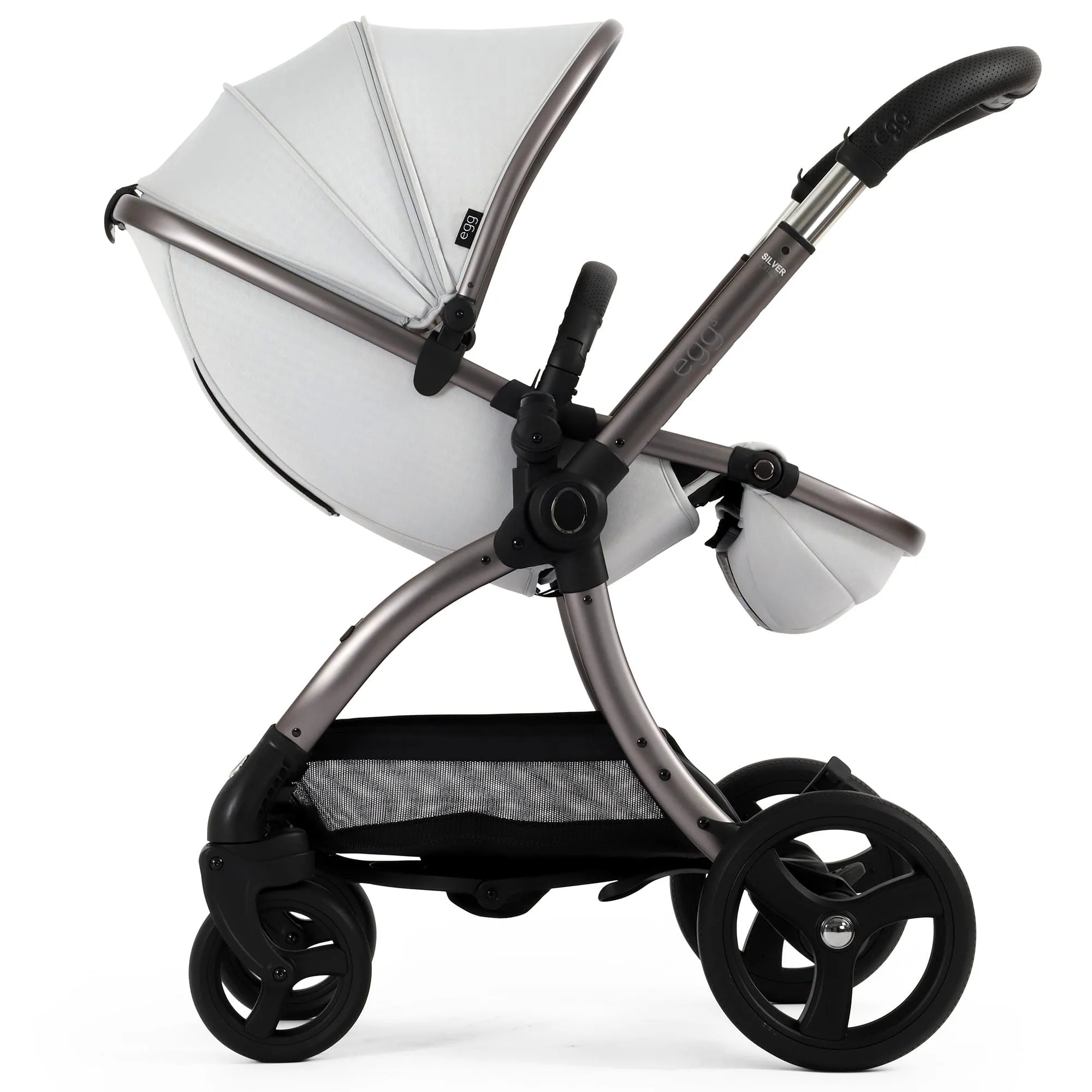 egg3 Pram Bundle - Houndstooth Silver