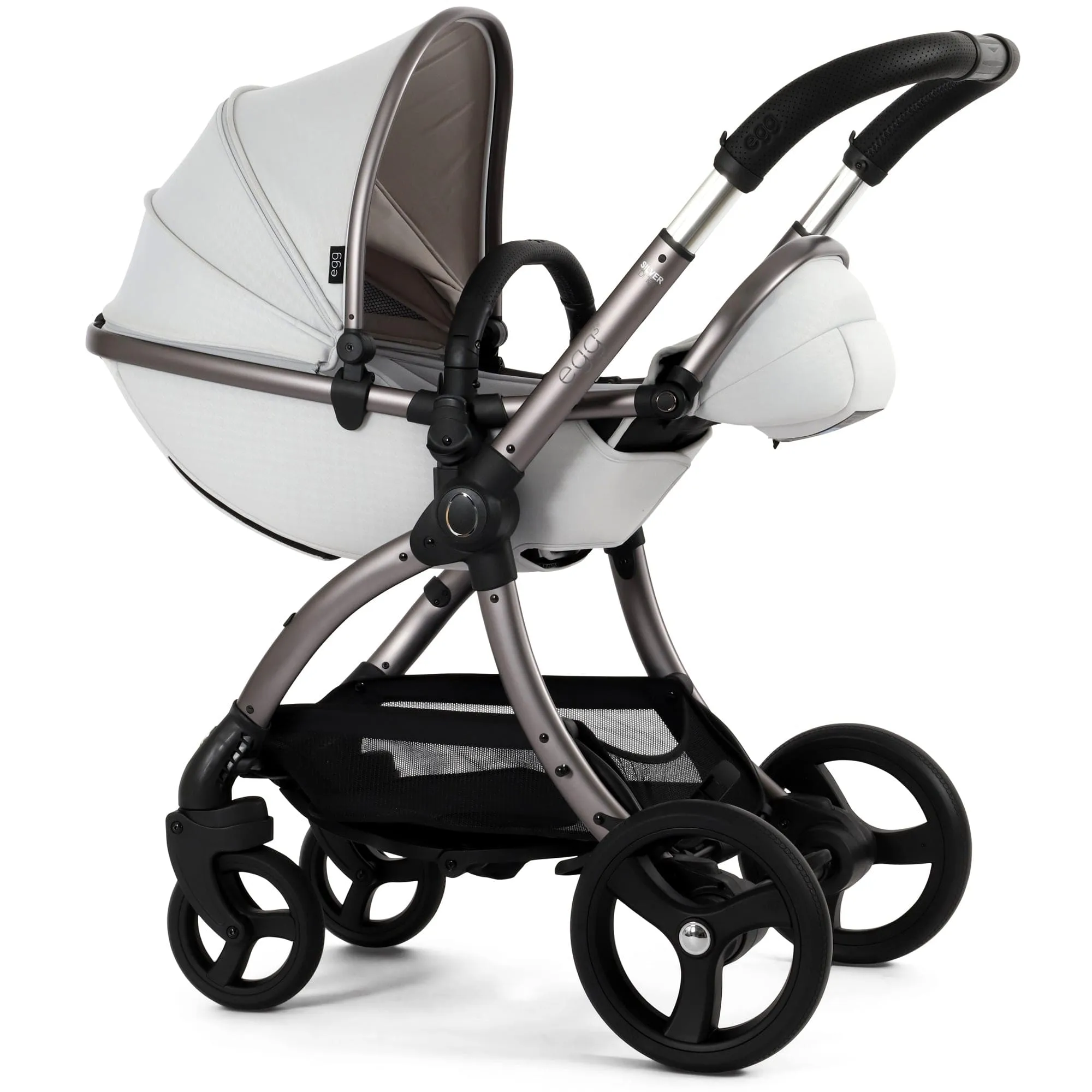 egg3 Pram Bundle - Houndstooth Silver