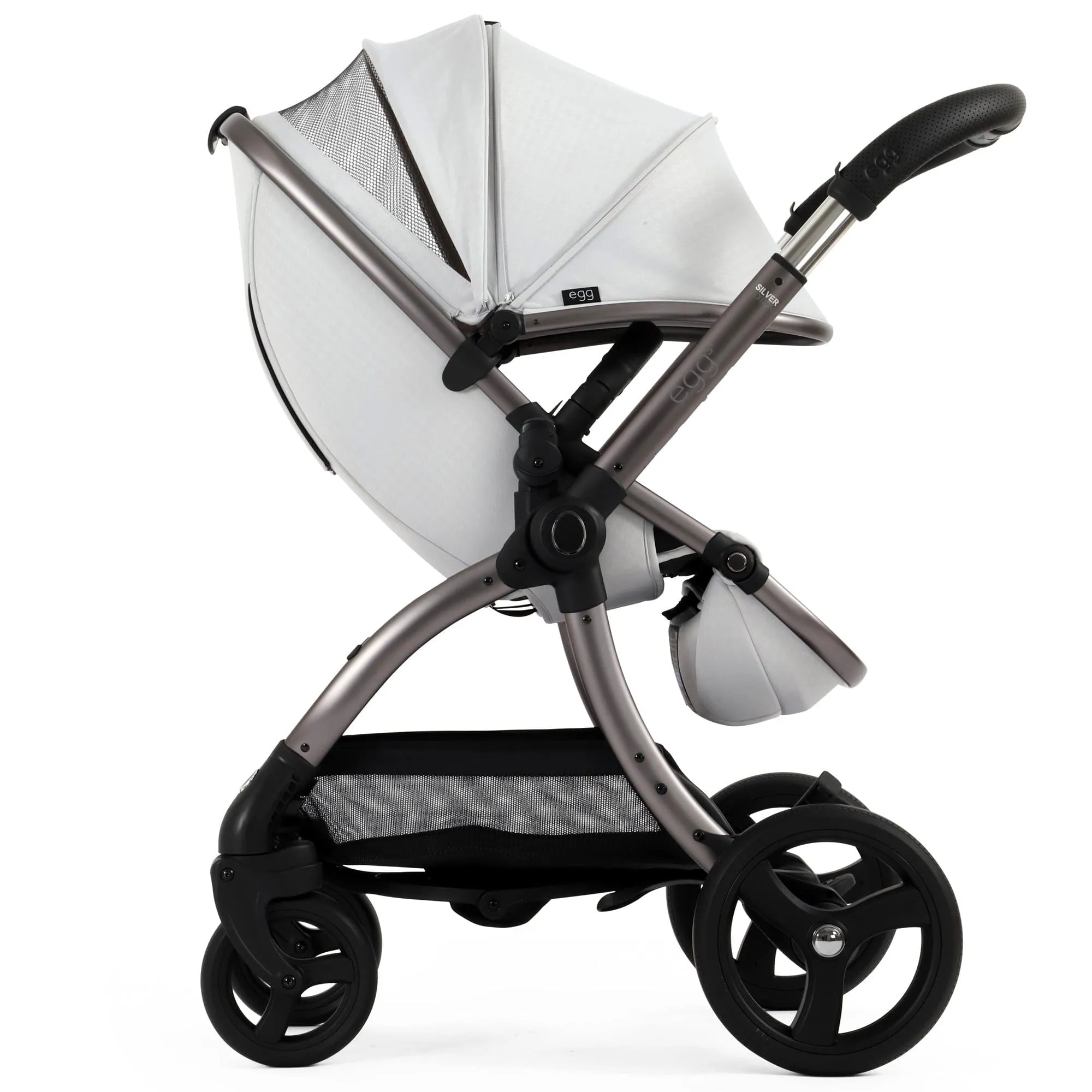 egg3 Pram Bundle - Houndstooth Silver