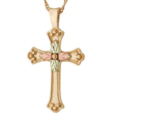 Elegant Cross - Black Hills Gold Pendant