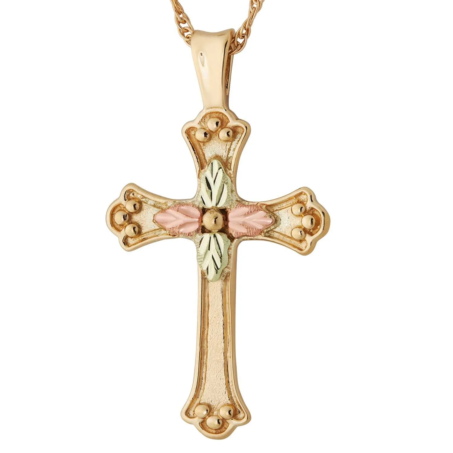Elegant Cross - Black Hills Gold Pendant
