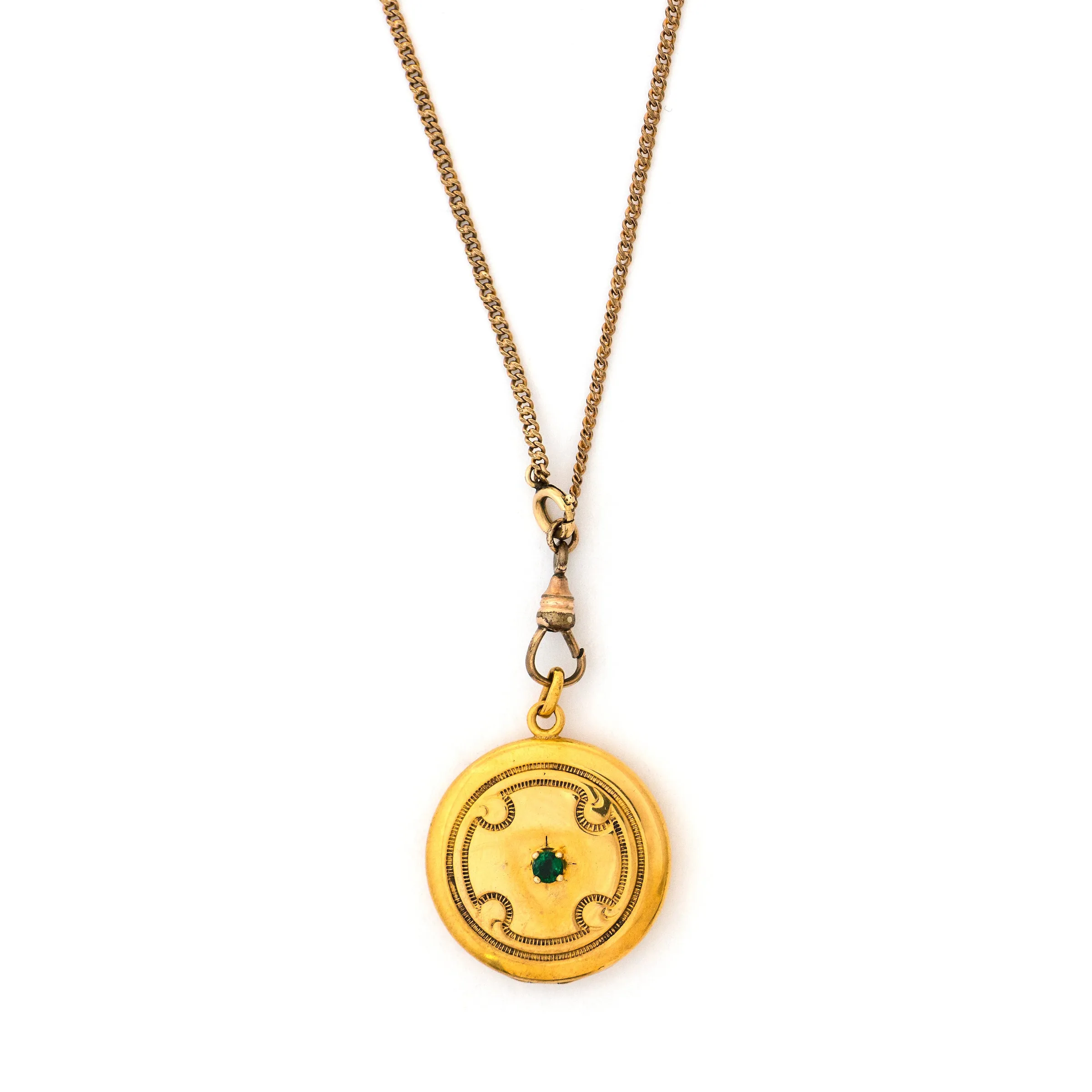 Elegant Emerald Locket