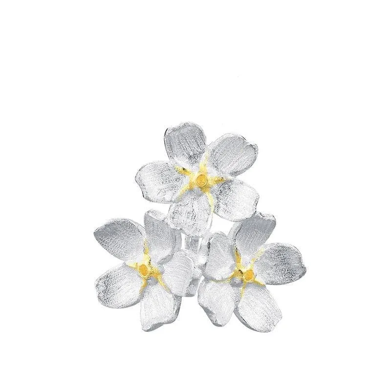 Elegant Forget-Me-Not Flower Necklace