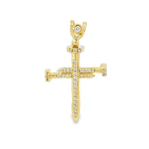 Elegant Gold Cross Pendant 10k