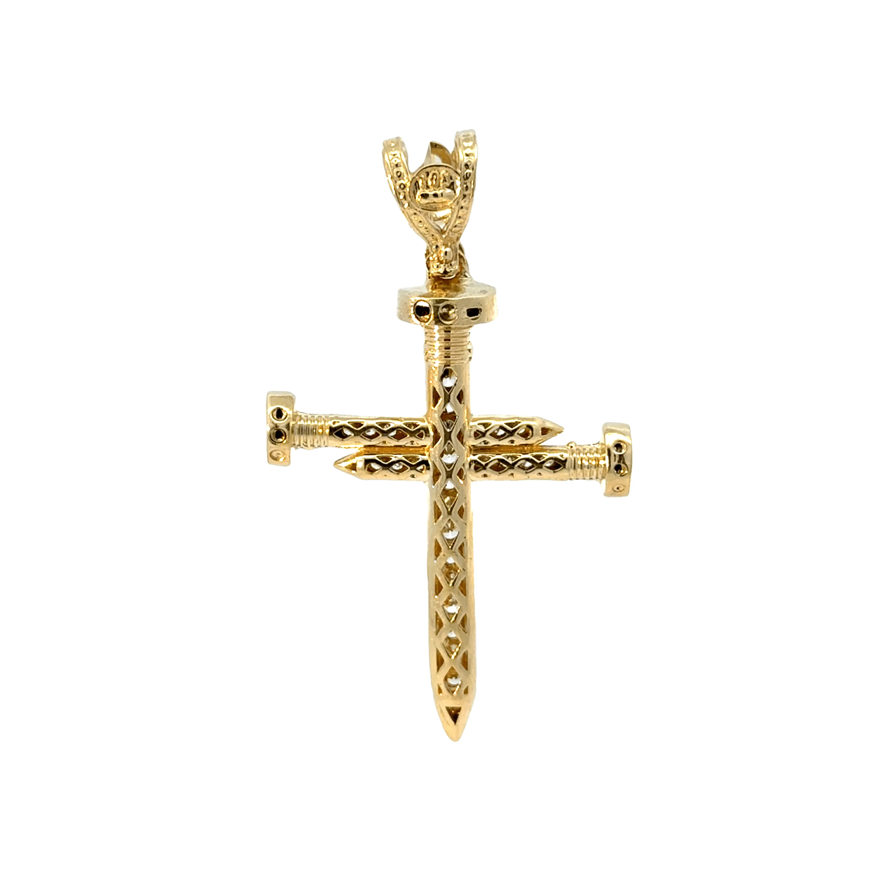 Elegant Gold Cross Pendant 10k