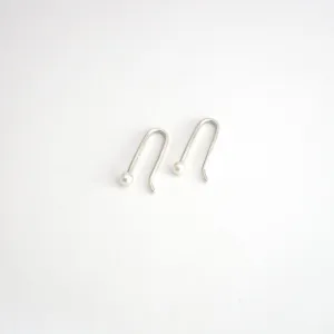 Elegant Hand-Made Pearl Ear Climber Earrings - 0150