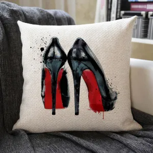 Elegant Highheels Linen Pillowcase