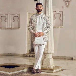 Elegant Off-White Jodhpuri for Men