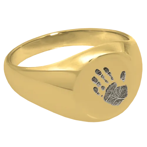 Elegant Round Ring Handprint