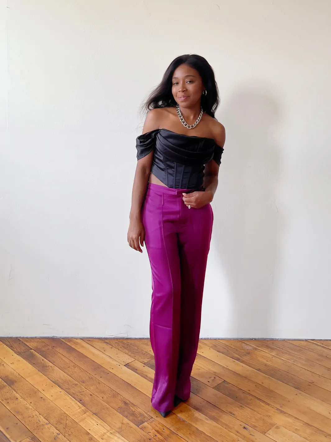 Elegant Satin Trousers