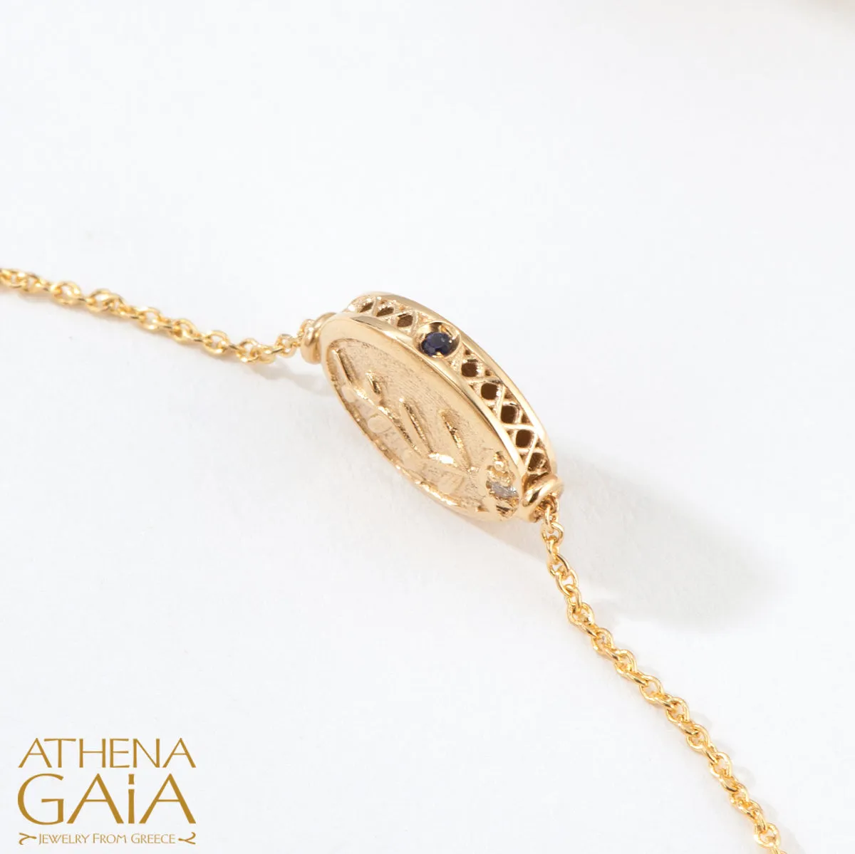 Elegant Tree of Life Enamel Bracelet