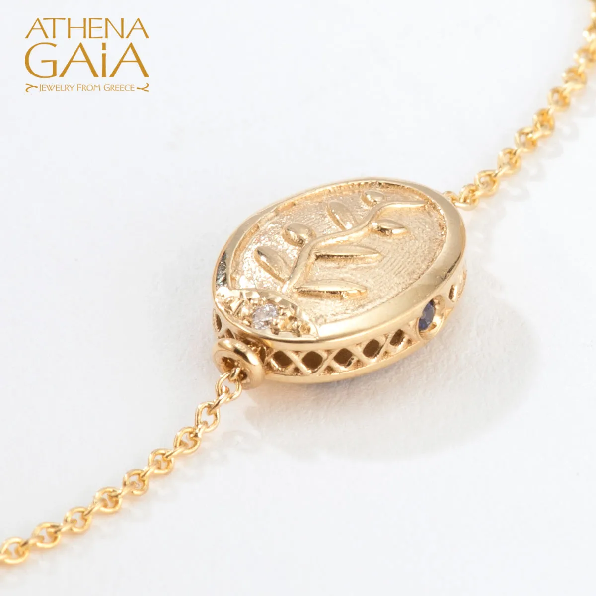 Elegant Tree of Life Enamel Bracelet