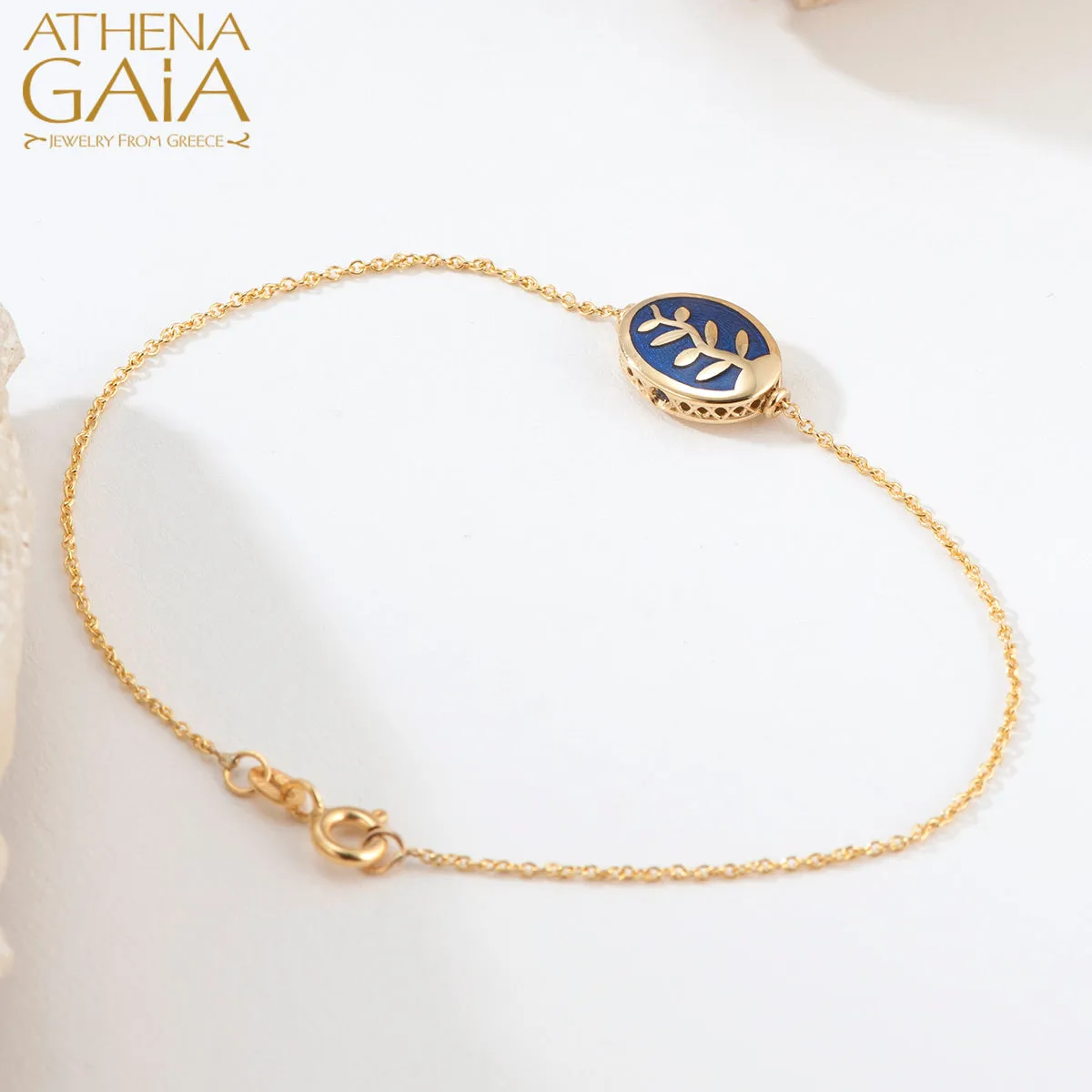 Elegant Tree of Life Enamel Bracelet