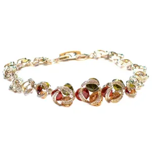 Elegant Tricolor Zircon Lucky Charm Bracelets