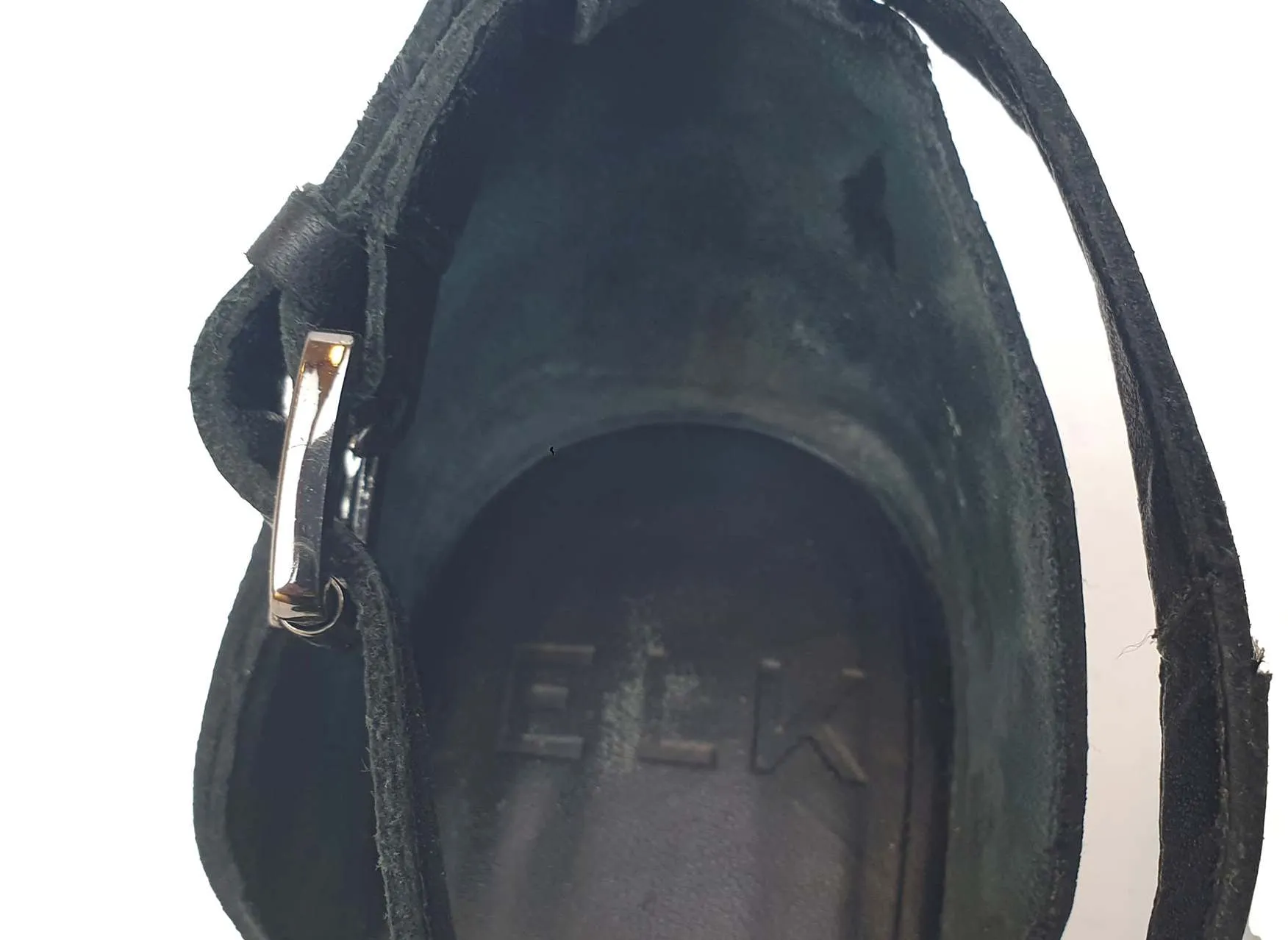 Elk black tee bar style shoes size 37