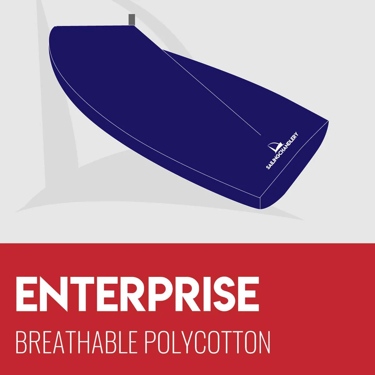 Enterprise Boat Cover - Boom Up - Breathable Polycotton