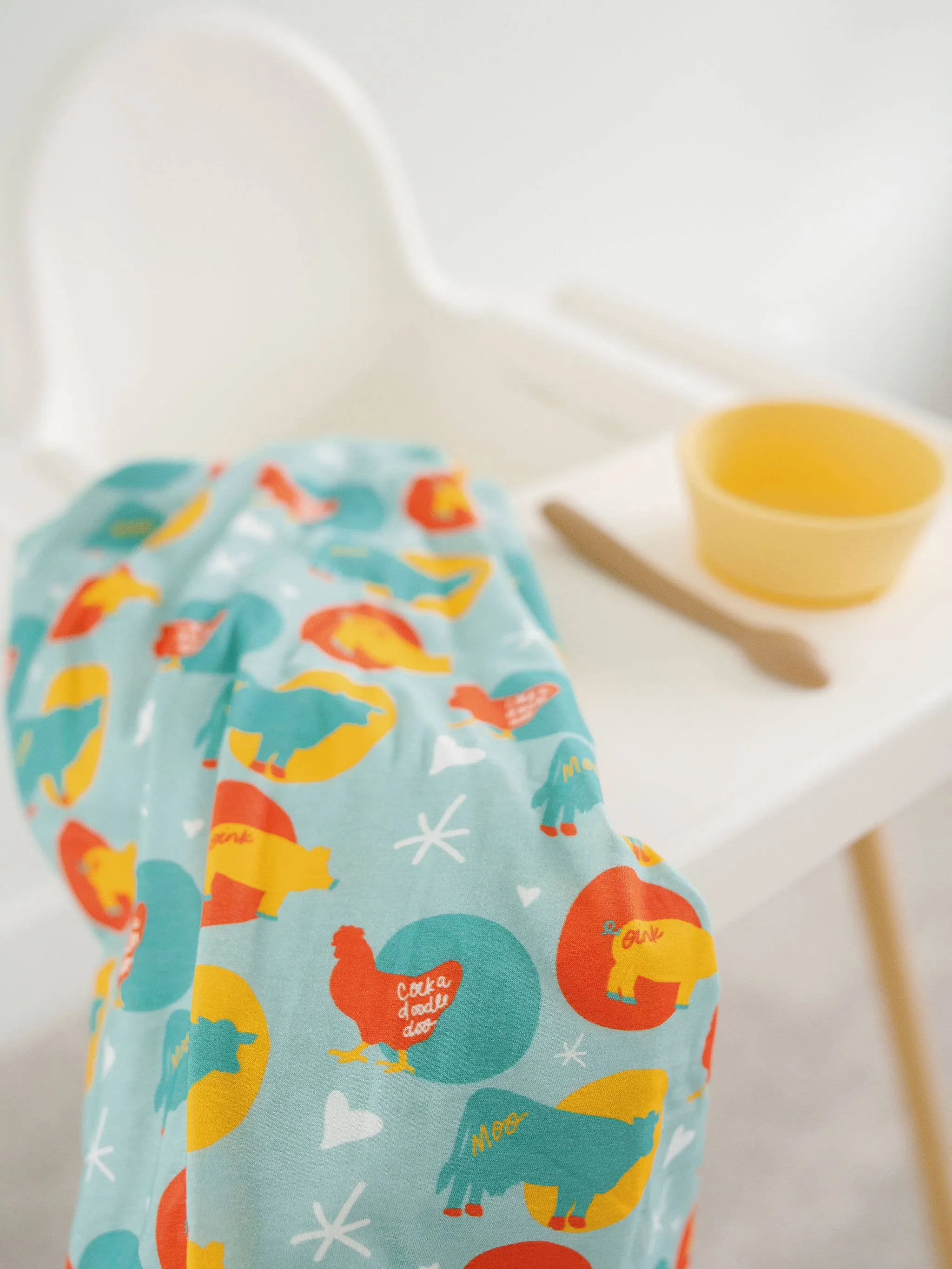 Farm Animal Stretchy Swaddle   Toddler Blanket