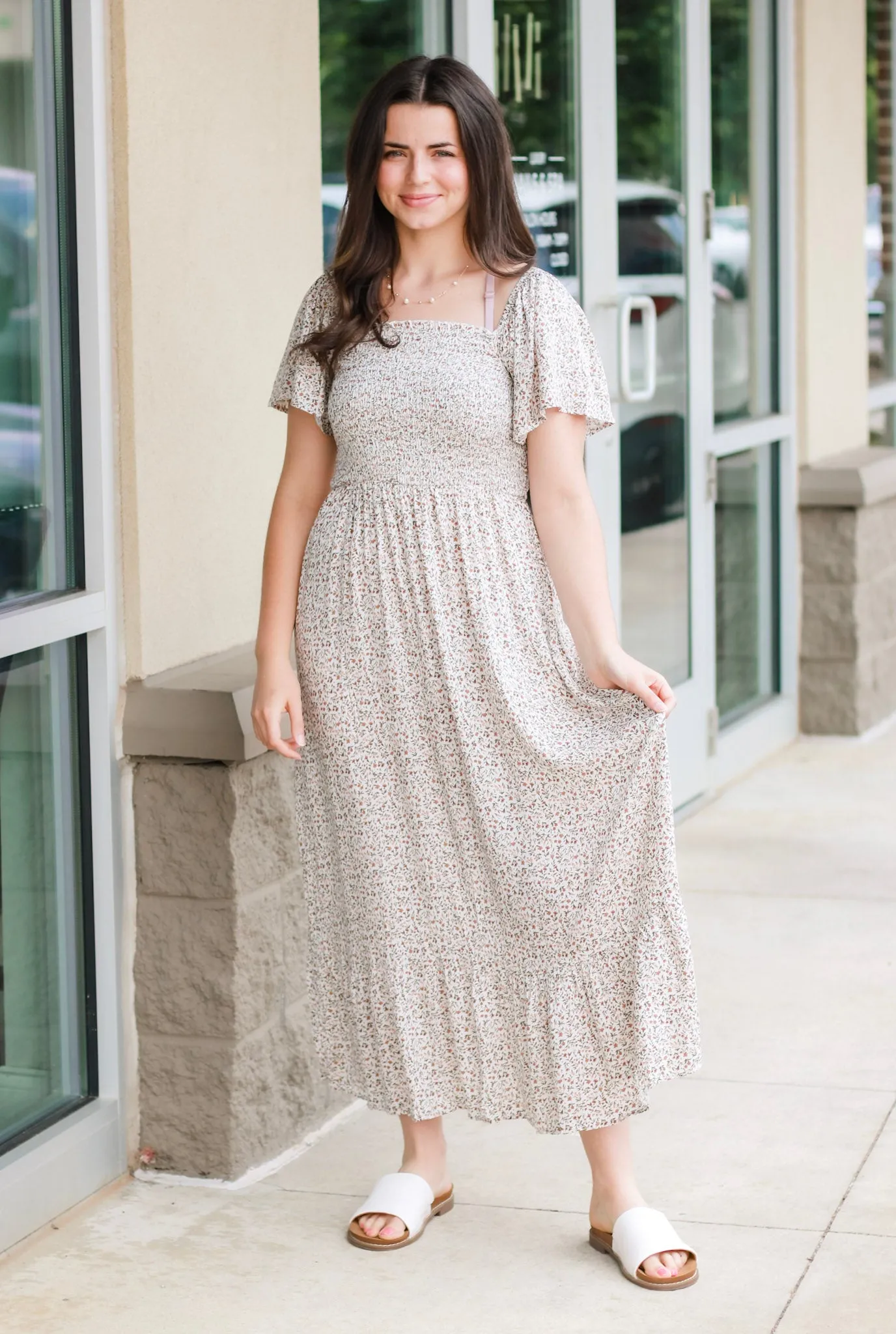 Field of Flowers Midi Dress