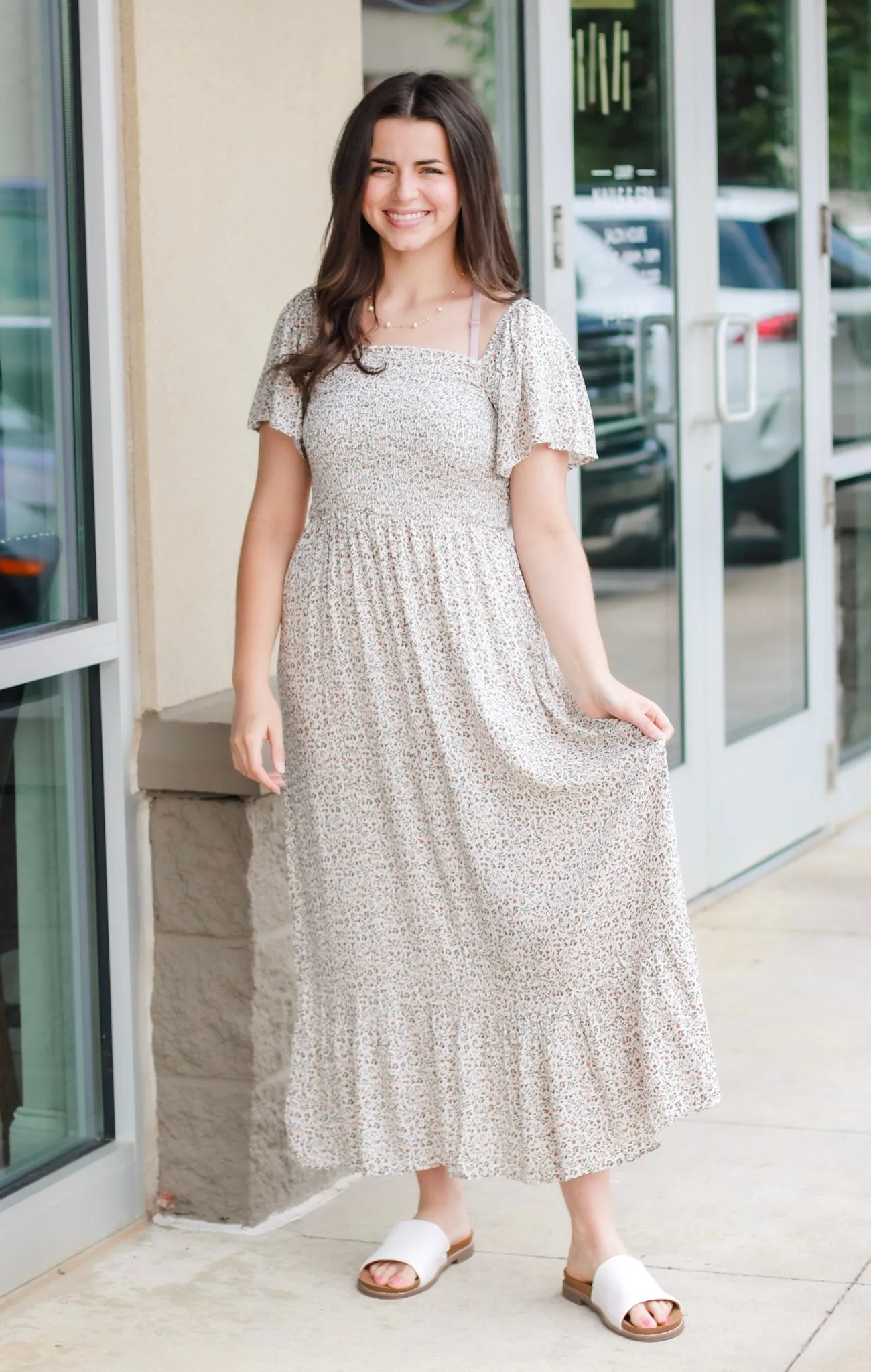 Field of Flowers Midi Dress