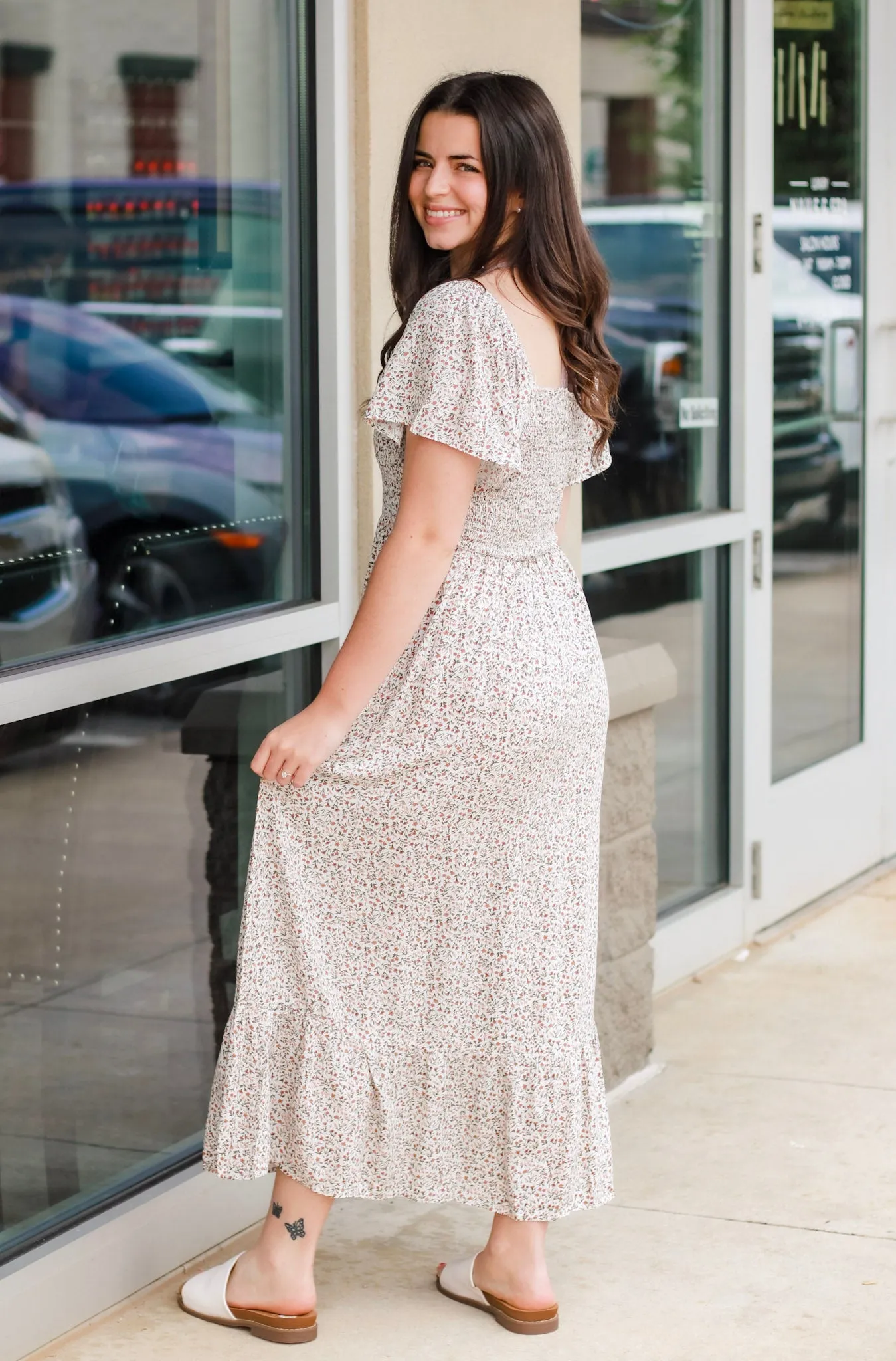 Field of Flowers Midi Dress