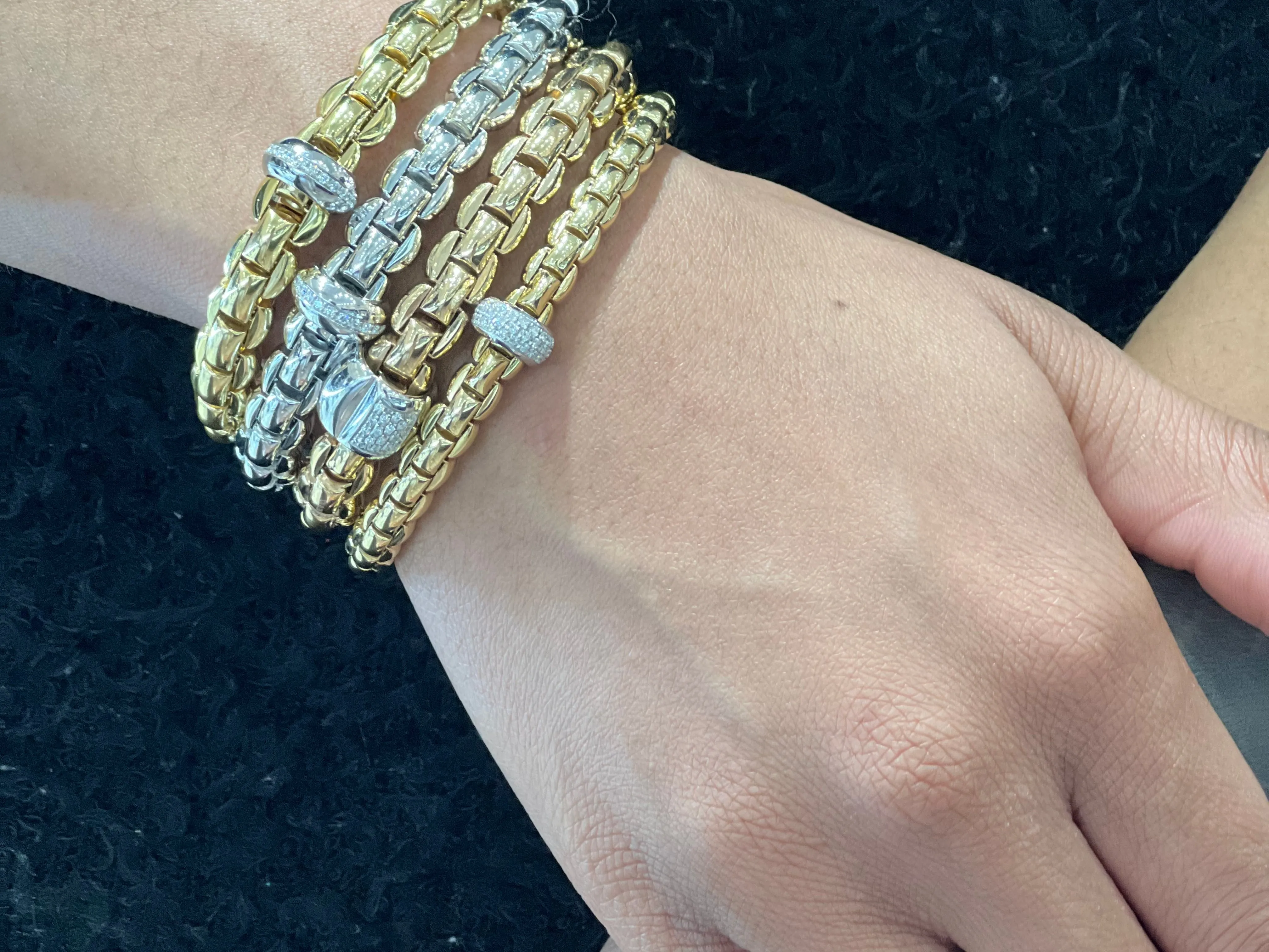 FOPE 'EKA' Diamond Stretchy Bracelet