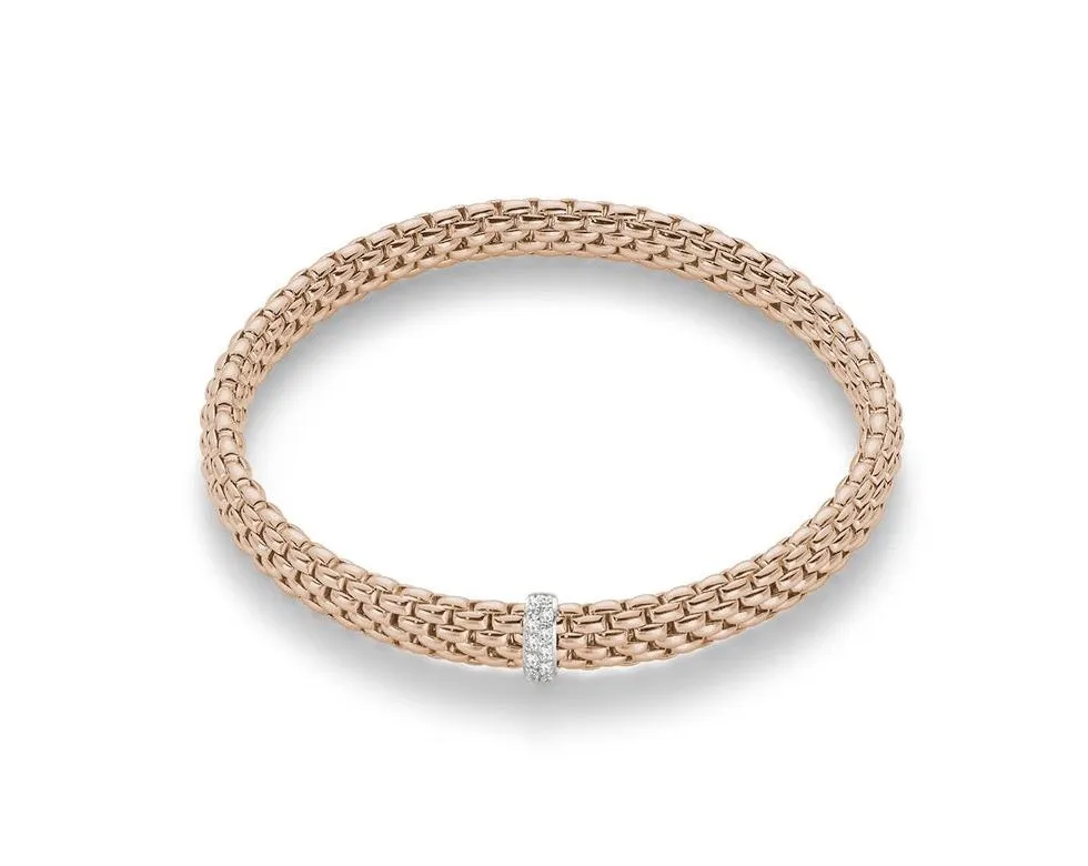 FOPE 'Vendome' One Rondel Stretchy Bracelet (560B)