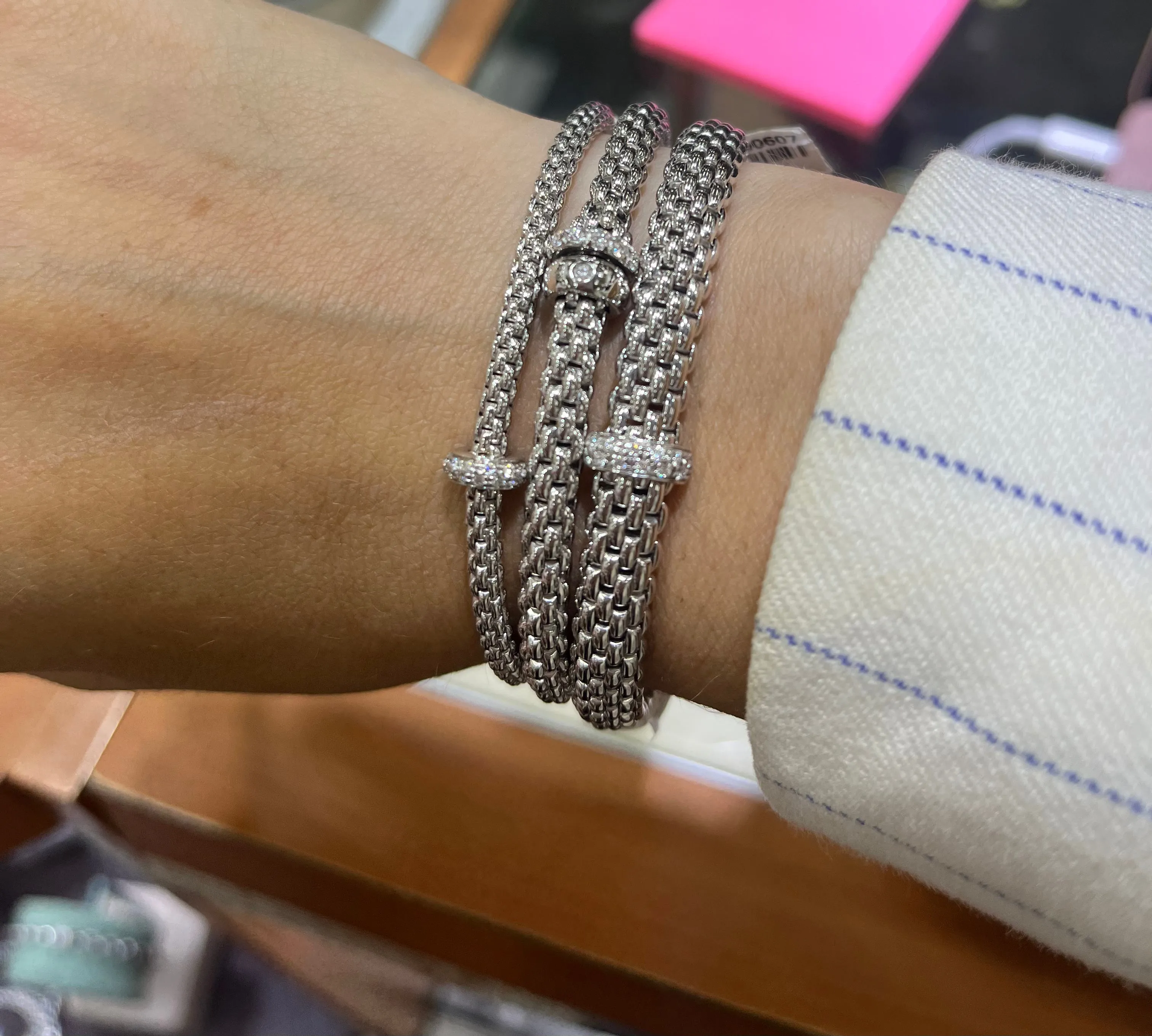 FOPE 'Vendome' One Rondel Stretchy Bracelet (560B)