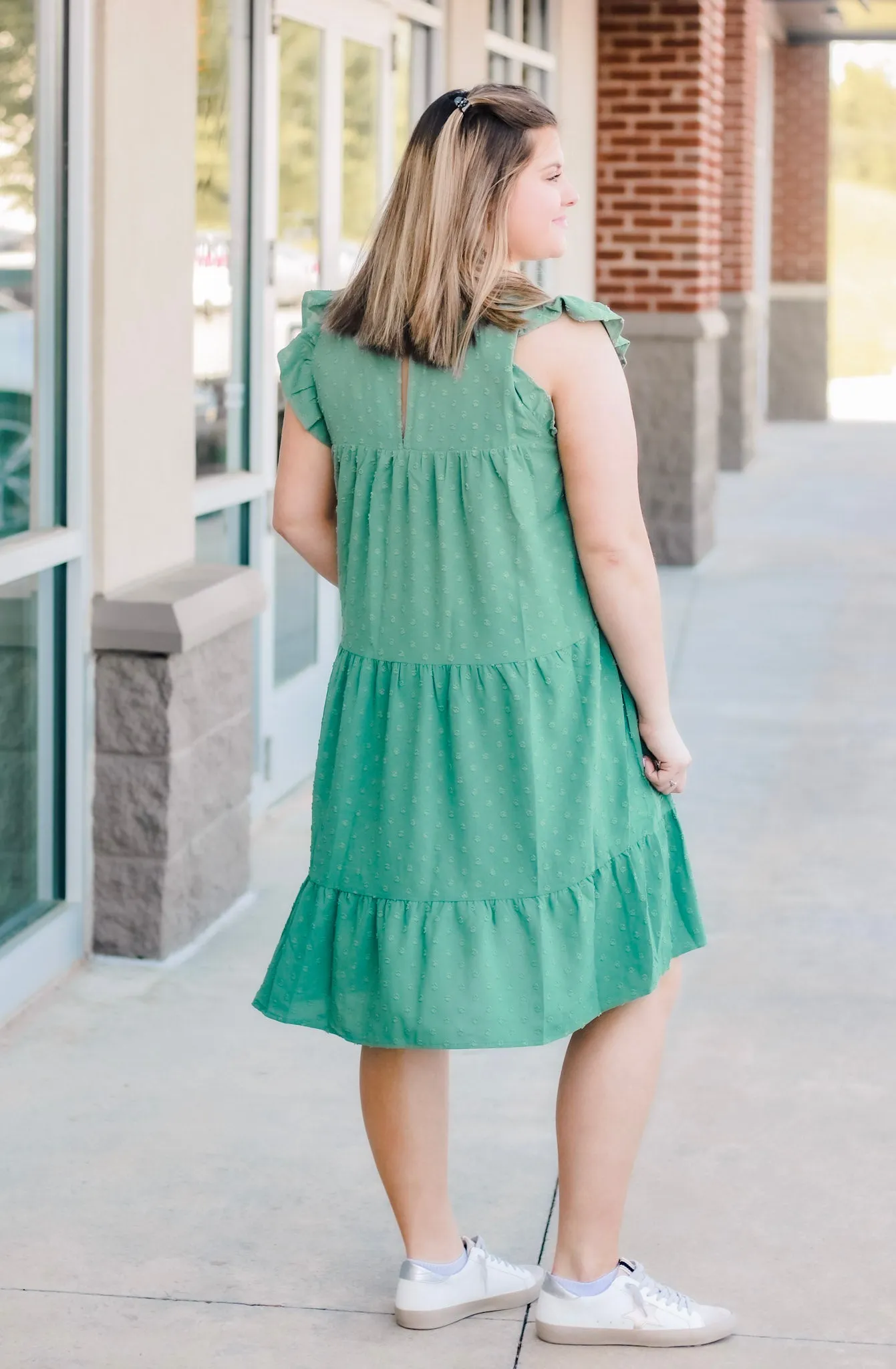Fun & Flirty Sage Dress