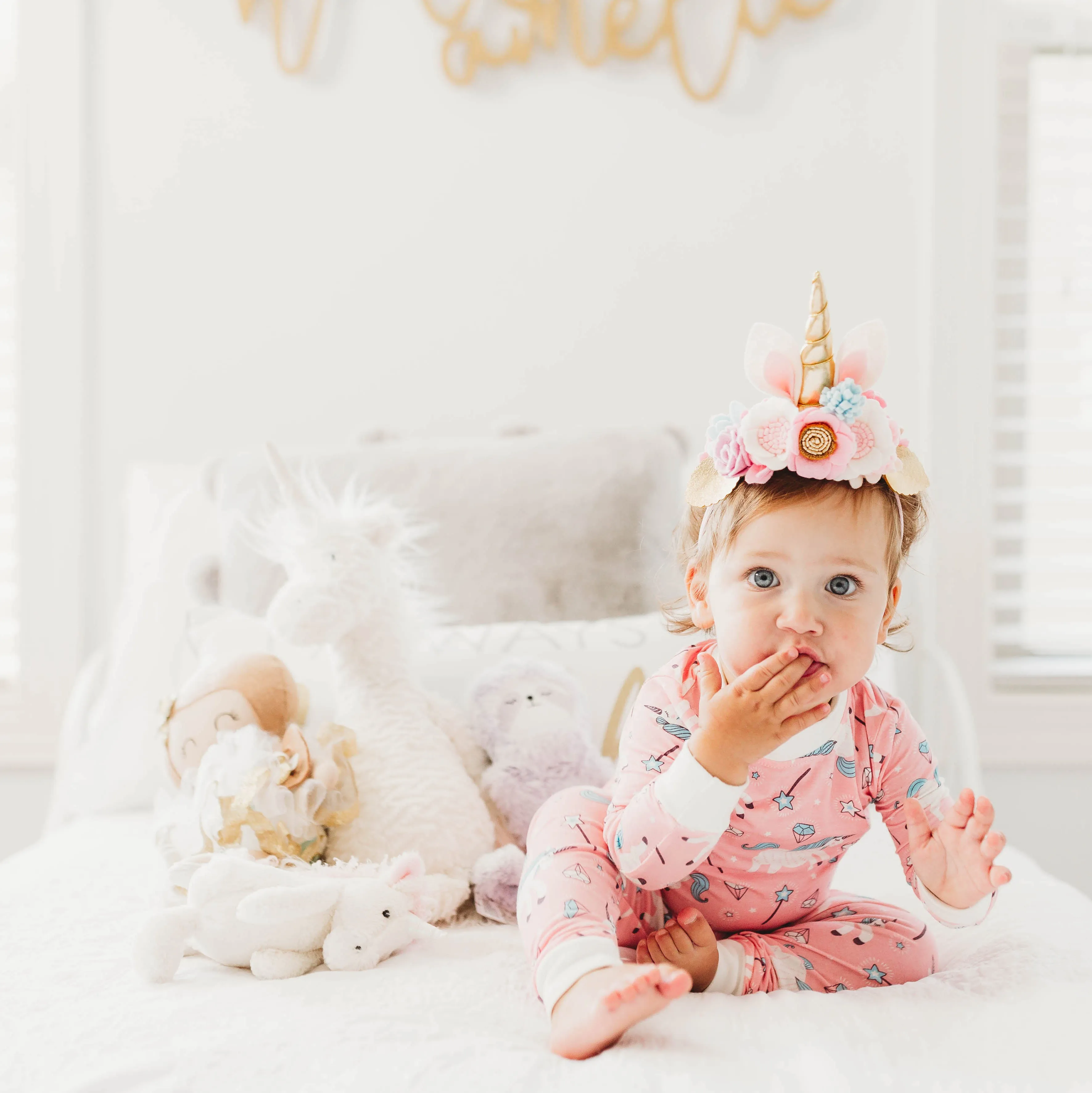 Girls Unicorn Pyjama Set