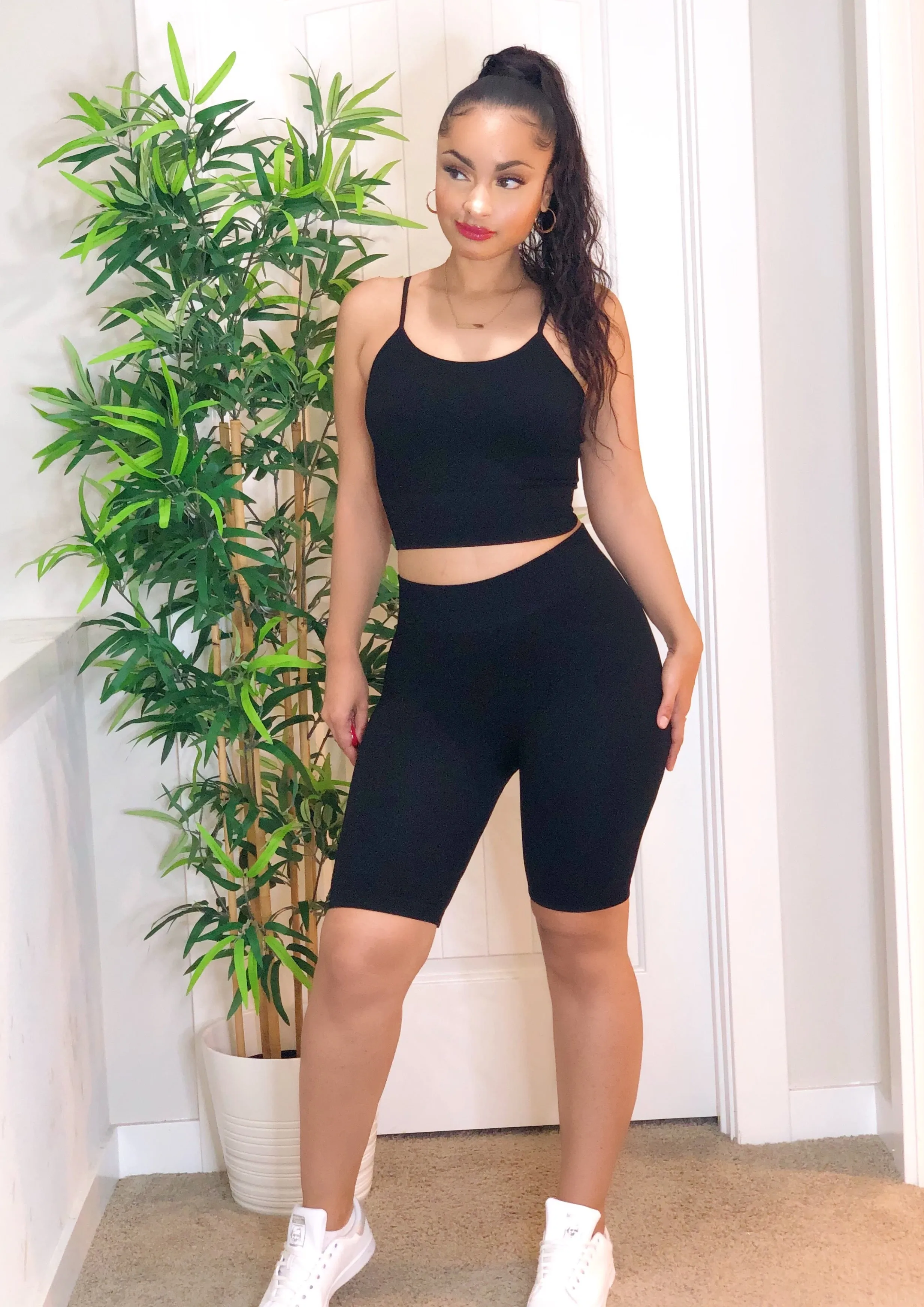 Go Getter Biker Shorts (Black)