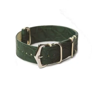 Green Alligator Italian Watch strap