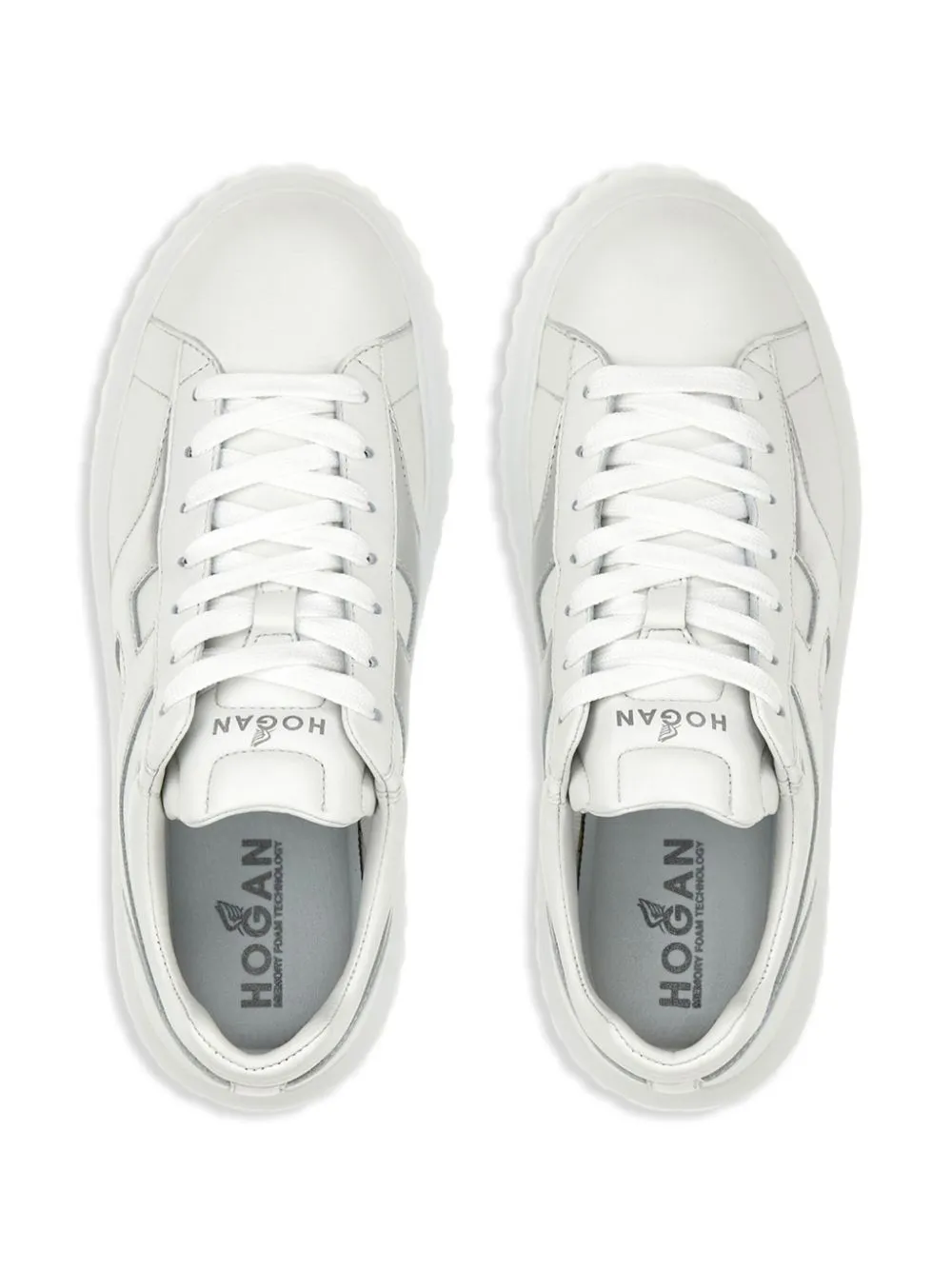 H-stripes leather sneakers