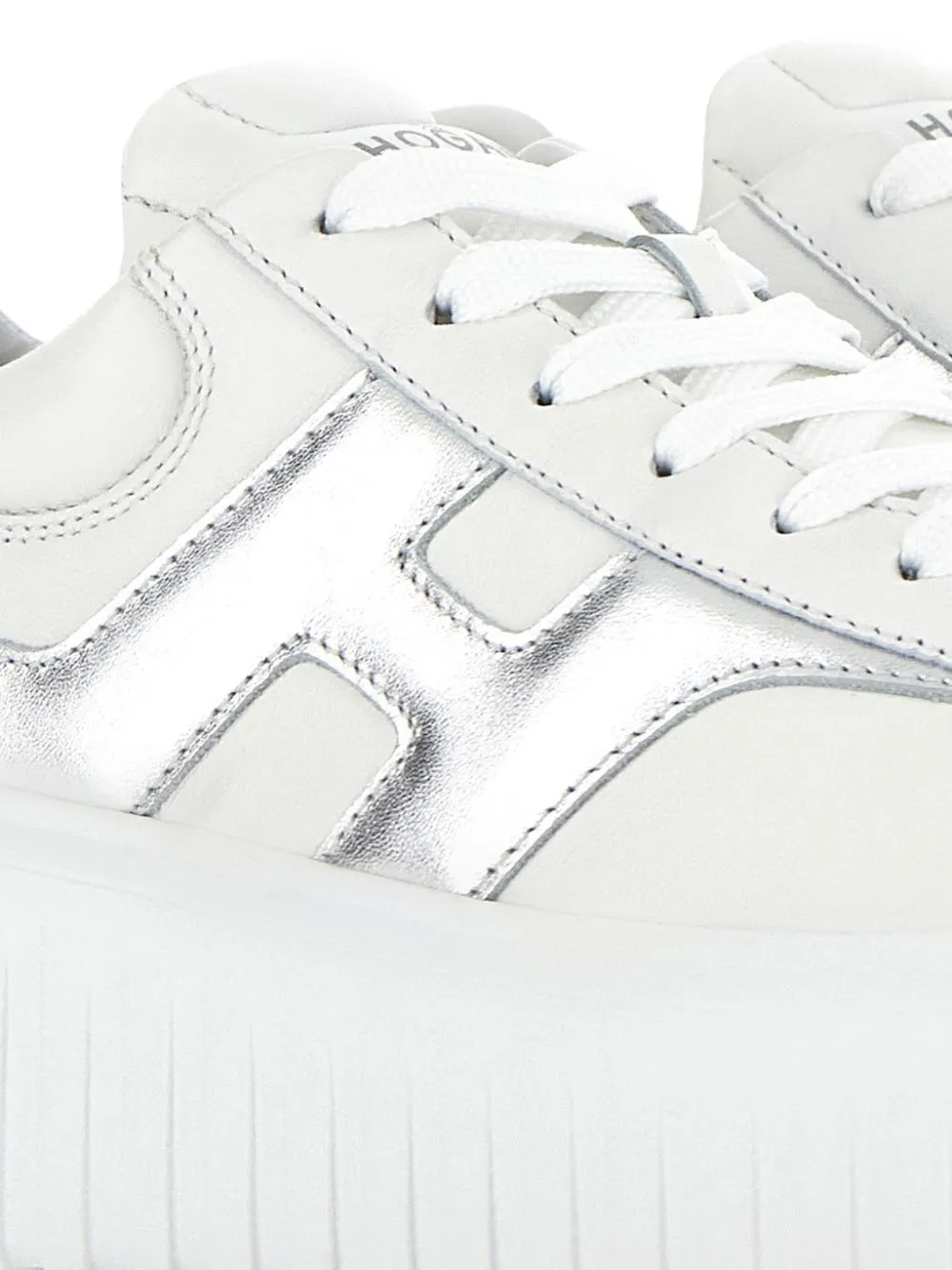 H-stripes leather sneakers