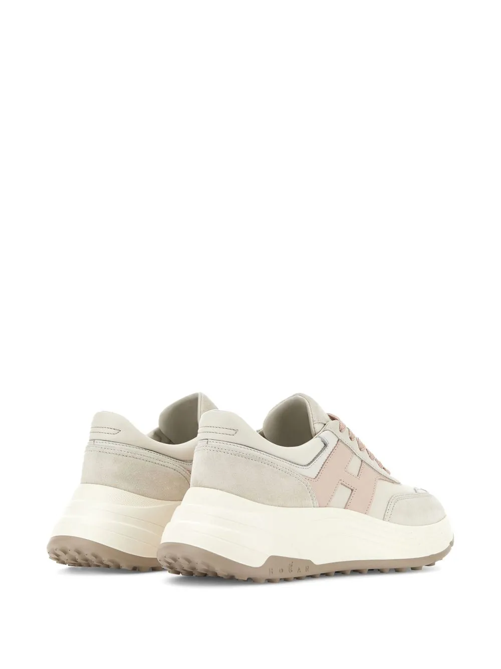 Hi-fi leather sneakers