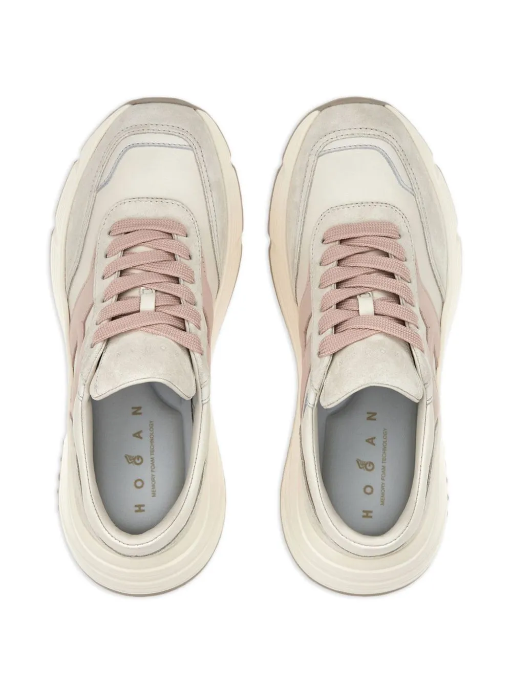 Hi-fi leather sneakers