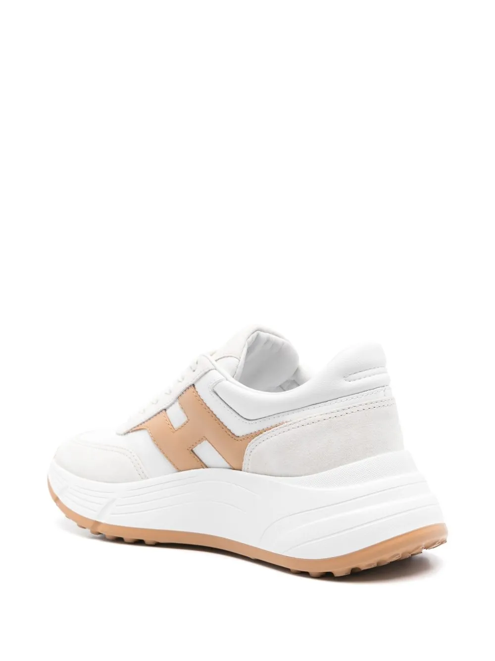 Hi-fi leather sneakers