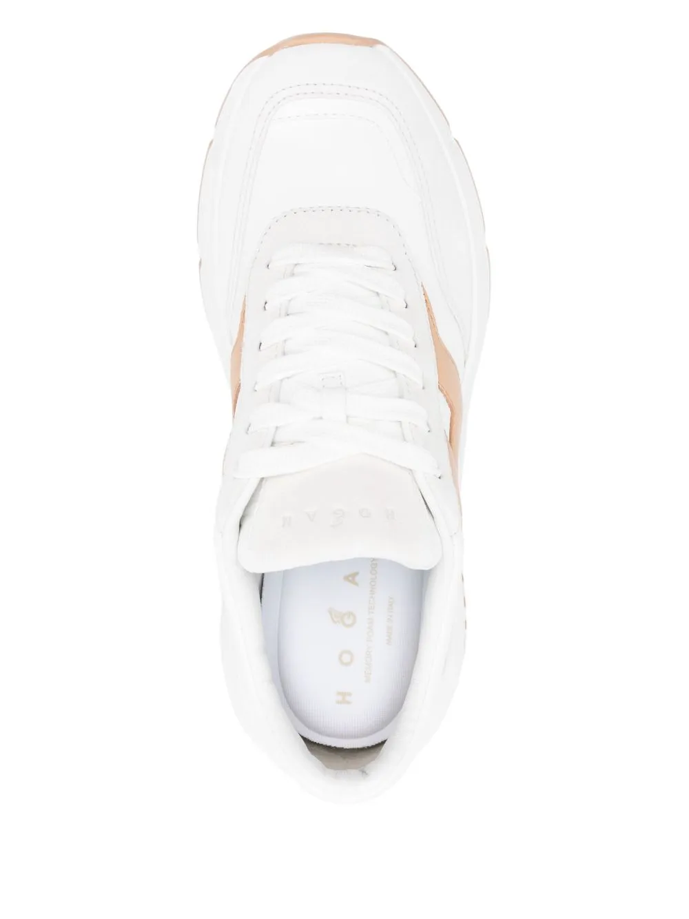 Hi-fi leather sneakers