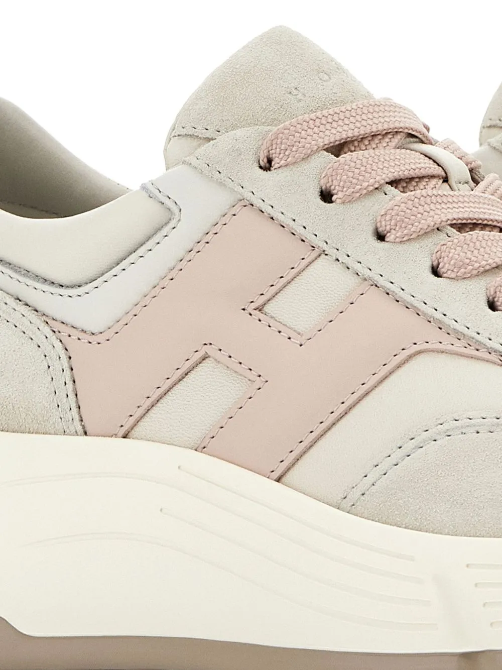 Hi-fi leather sneakers