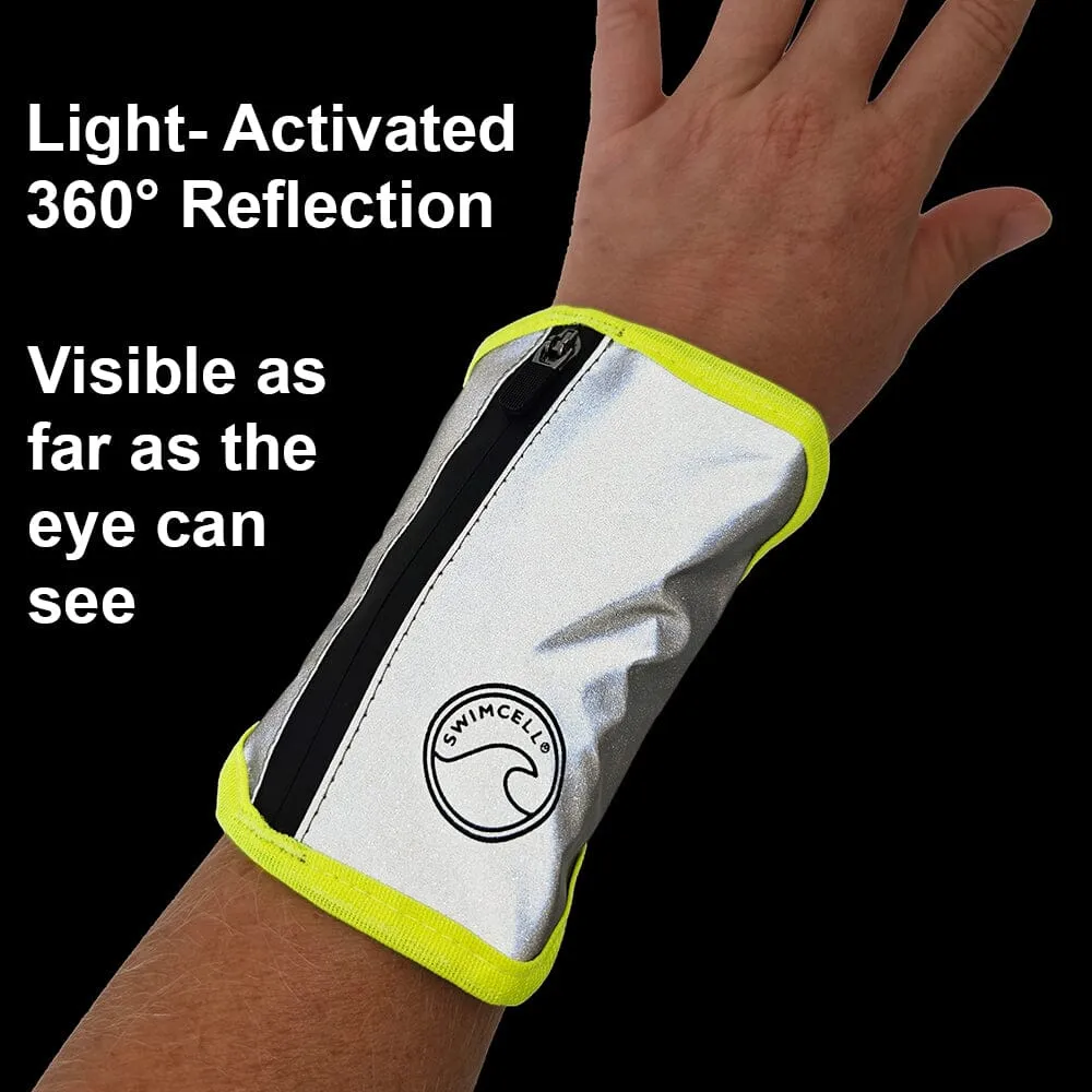 Hi Vis Reflective Wrist Wallet - Ankle Wallet Key Holder