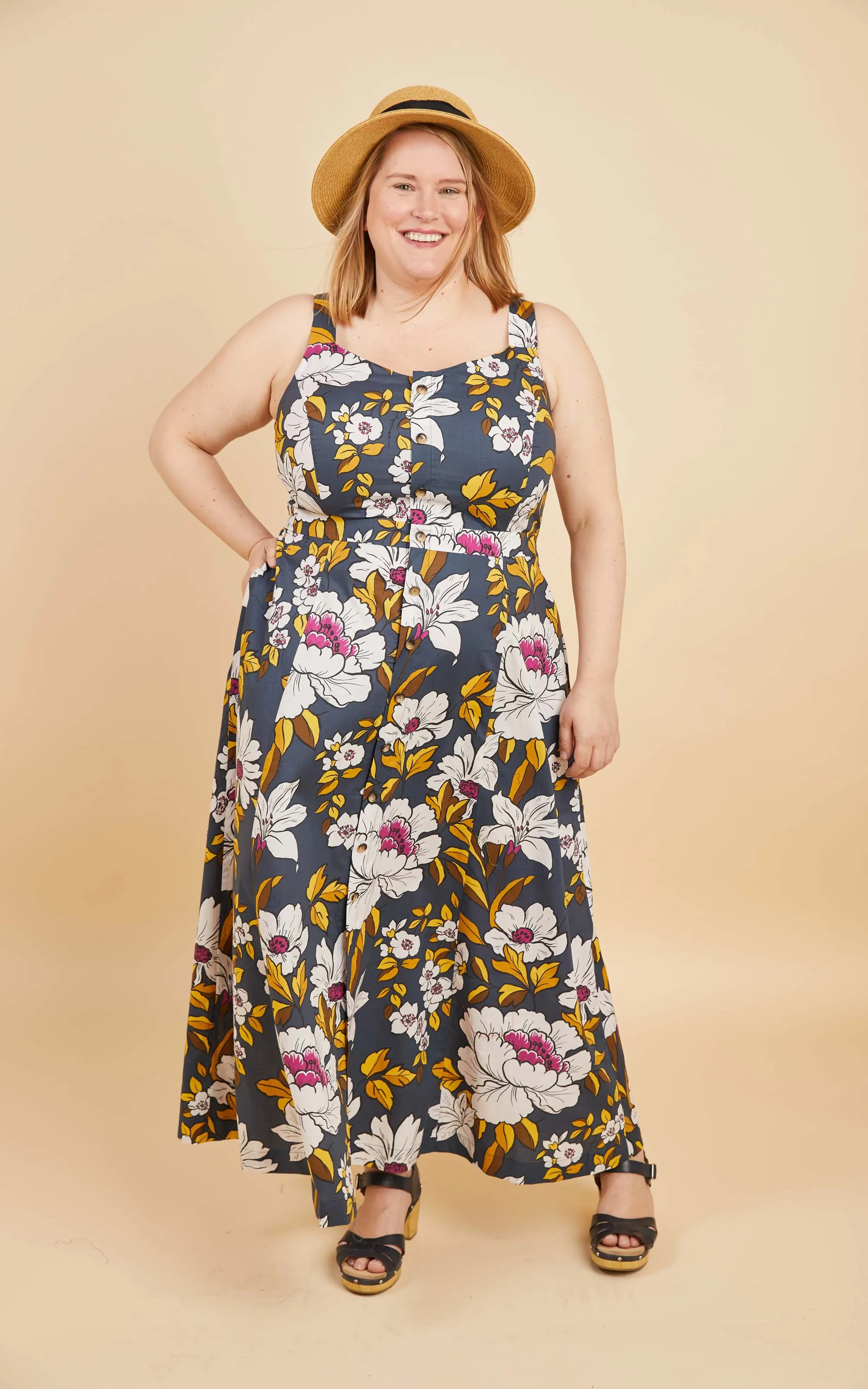 Holyoke Maxi Dress & Skirt 12-32 printed pattern