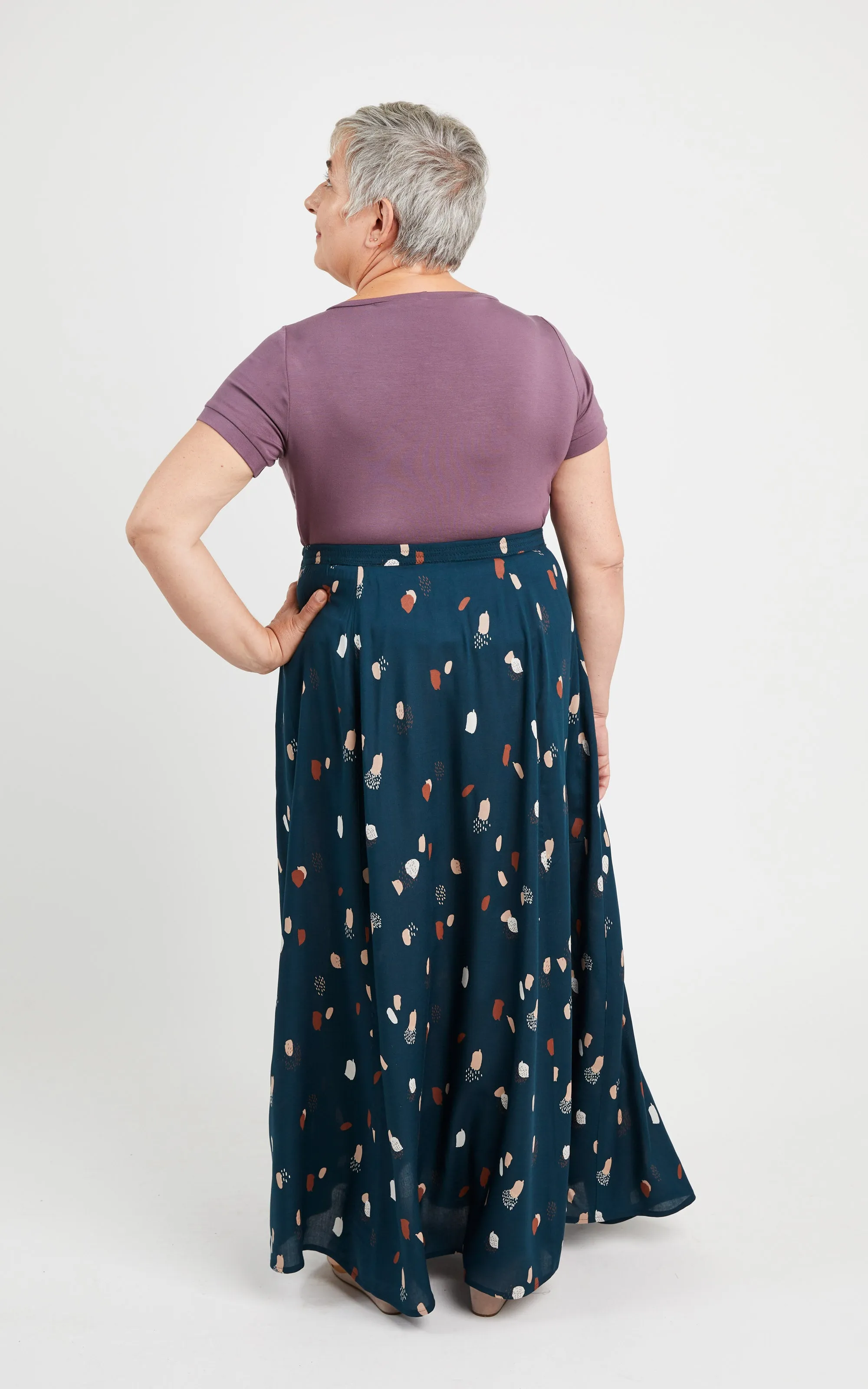 Holyoke Maxi Dress & Skirt 12-32 printed pattern