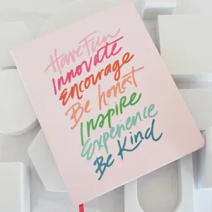 Inspirational Word Script Journal