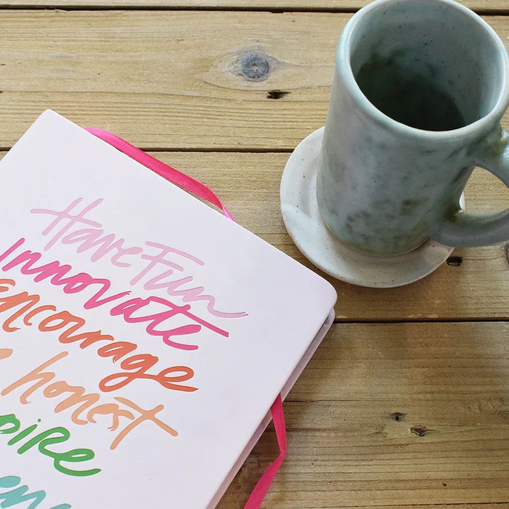 Inspirational Word Script Journal