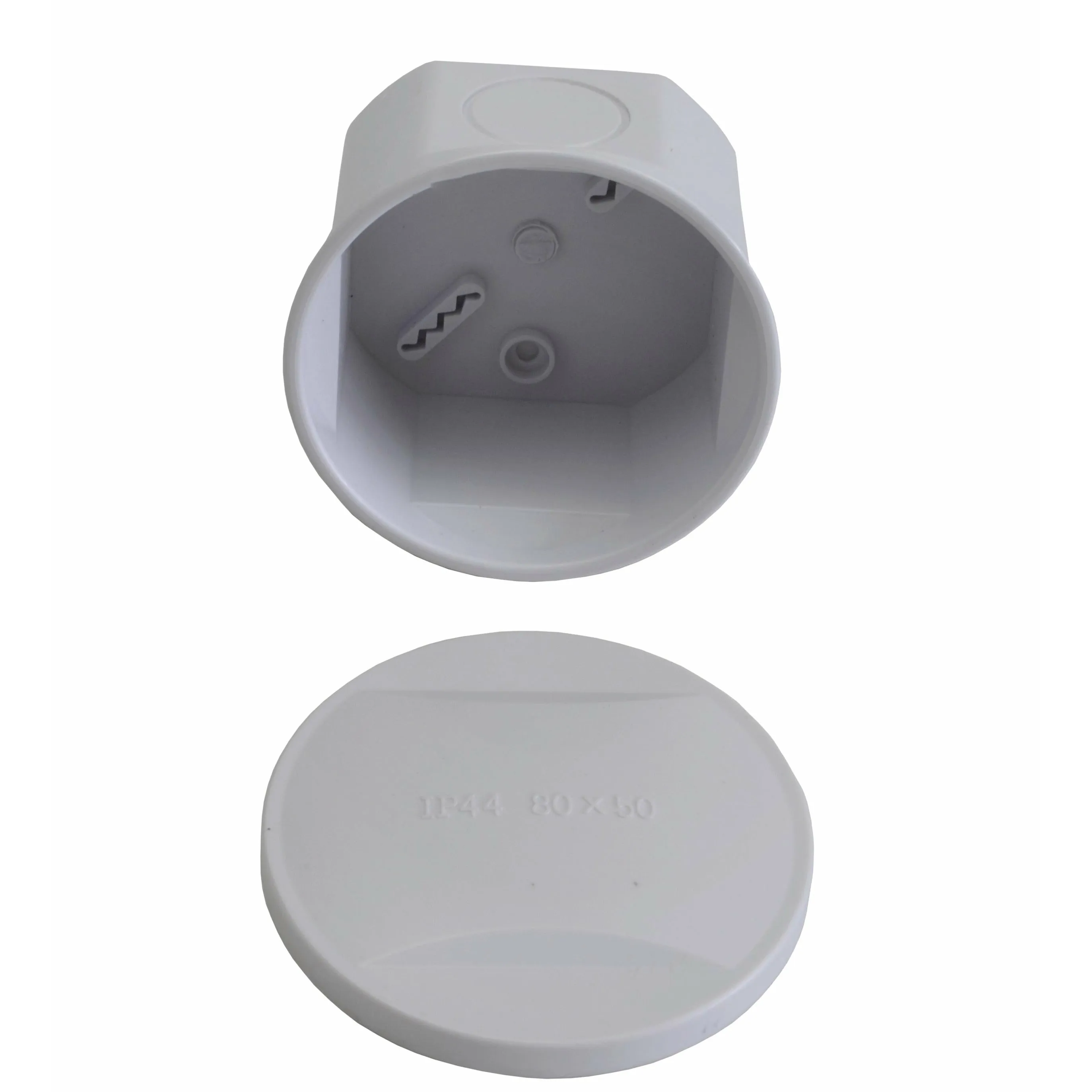 Junction box, WITHOUT GROMMET, ABS  Size 2