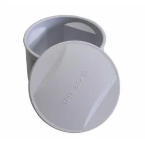 Junction box, WITHOUT GROMMET, ABS  Size 2