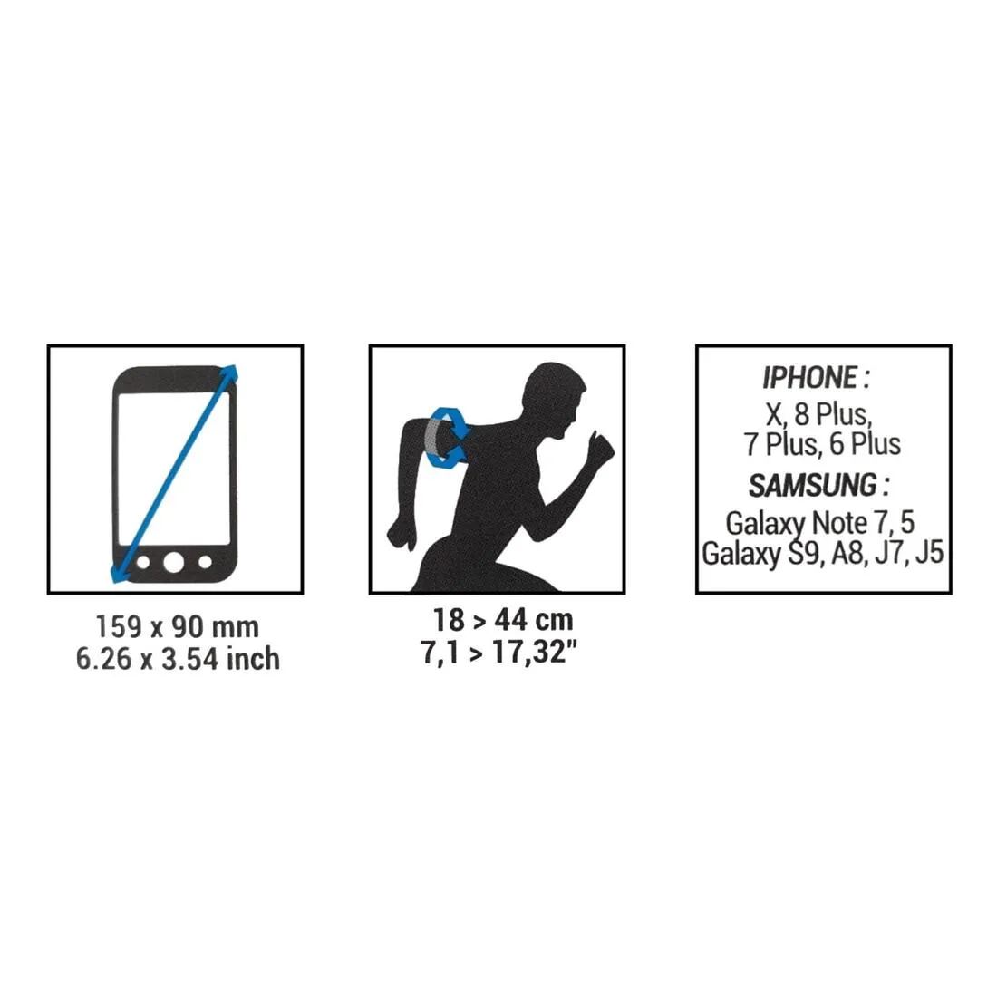 KIPRUN Women's Running Smartphone Armband