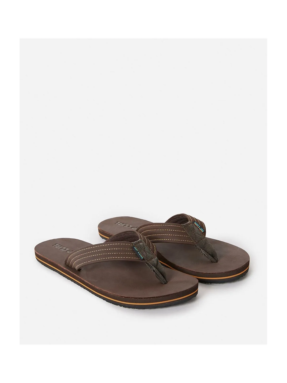 Klapki RIP CURL Revival Leather Open Toe brązowy